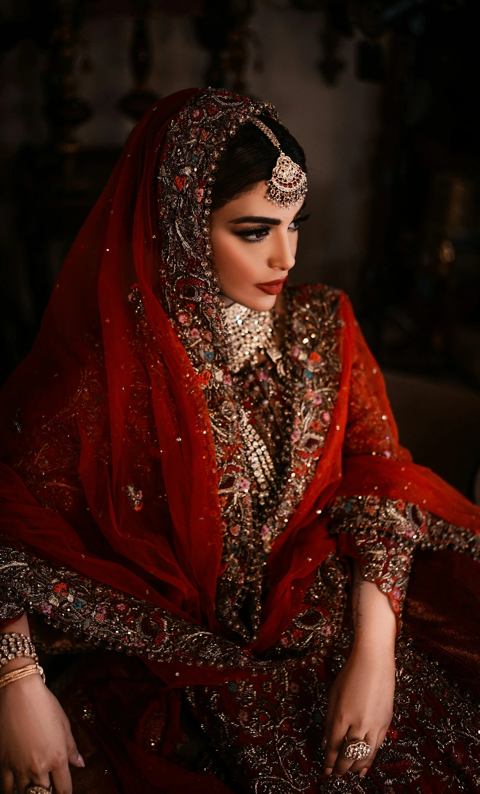 Rukhsar Bridal Lehenga, side view