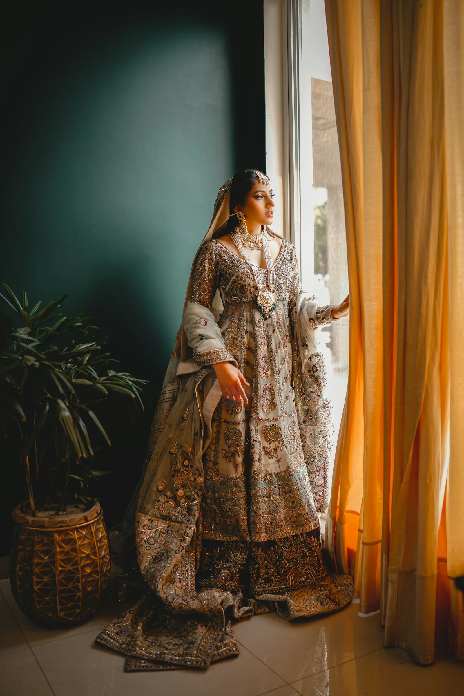 Sahar Nikah Gown, front view