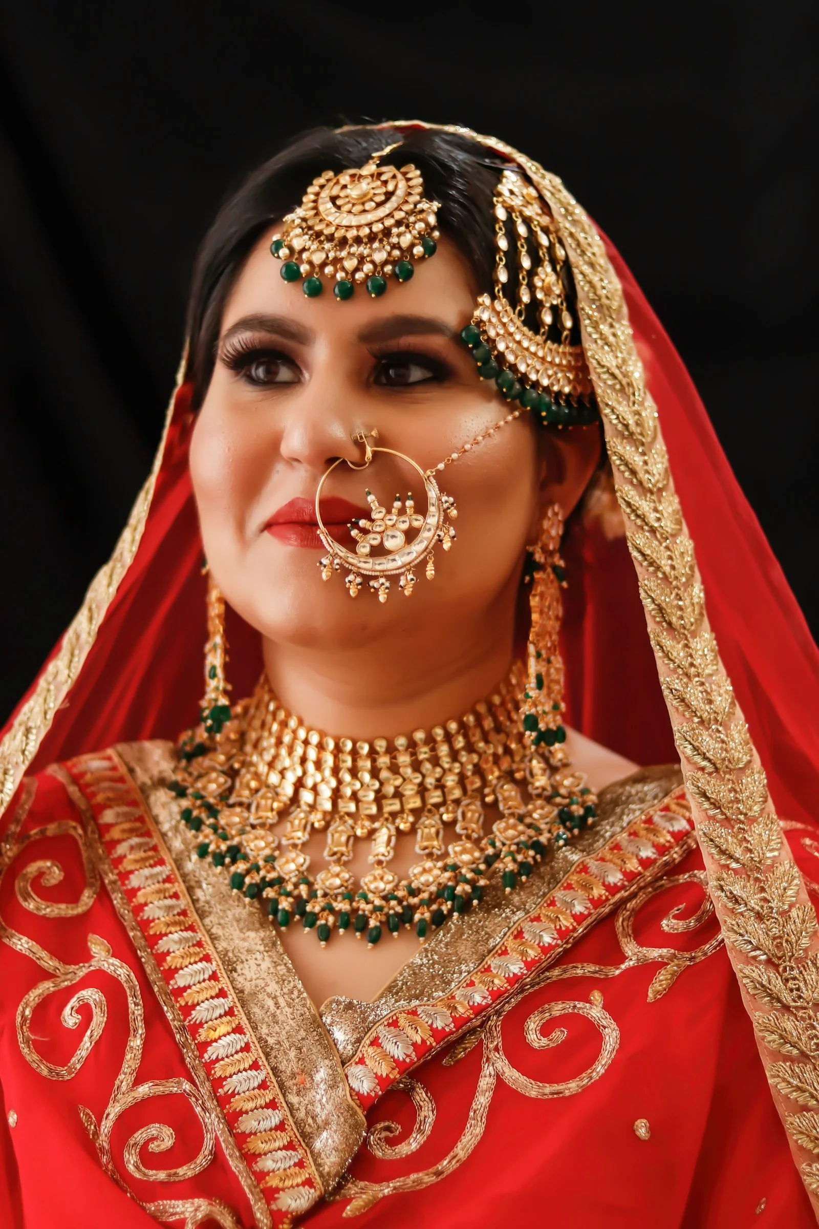 Rukhsar Bridal Lehenga, embroidery close-up