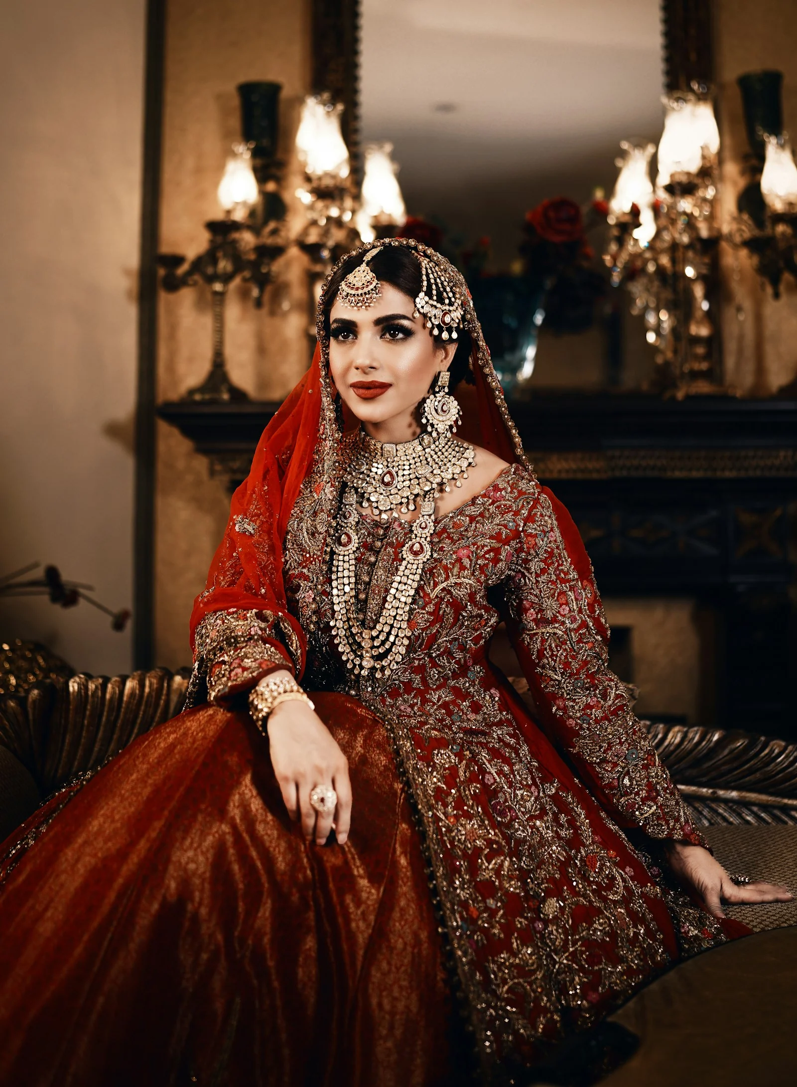 Rukhsar Bridal Lehenga, front view